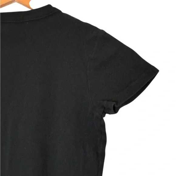 Brandy Melville | Black short sleeve crewneck crop top tee shirt dragon print - Picture 8 of 13